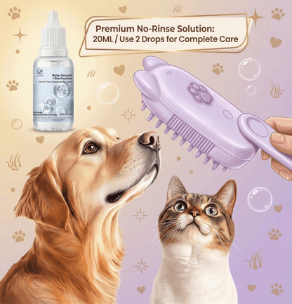 Stop Struggling with Bath Time! 🚿 Get the 2-in-1 Waterless Grooming Secret (49% OFF Ends Tonight!)