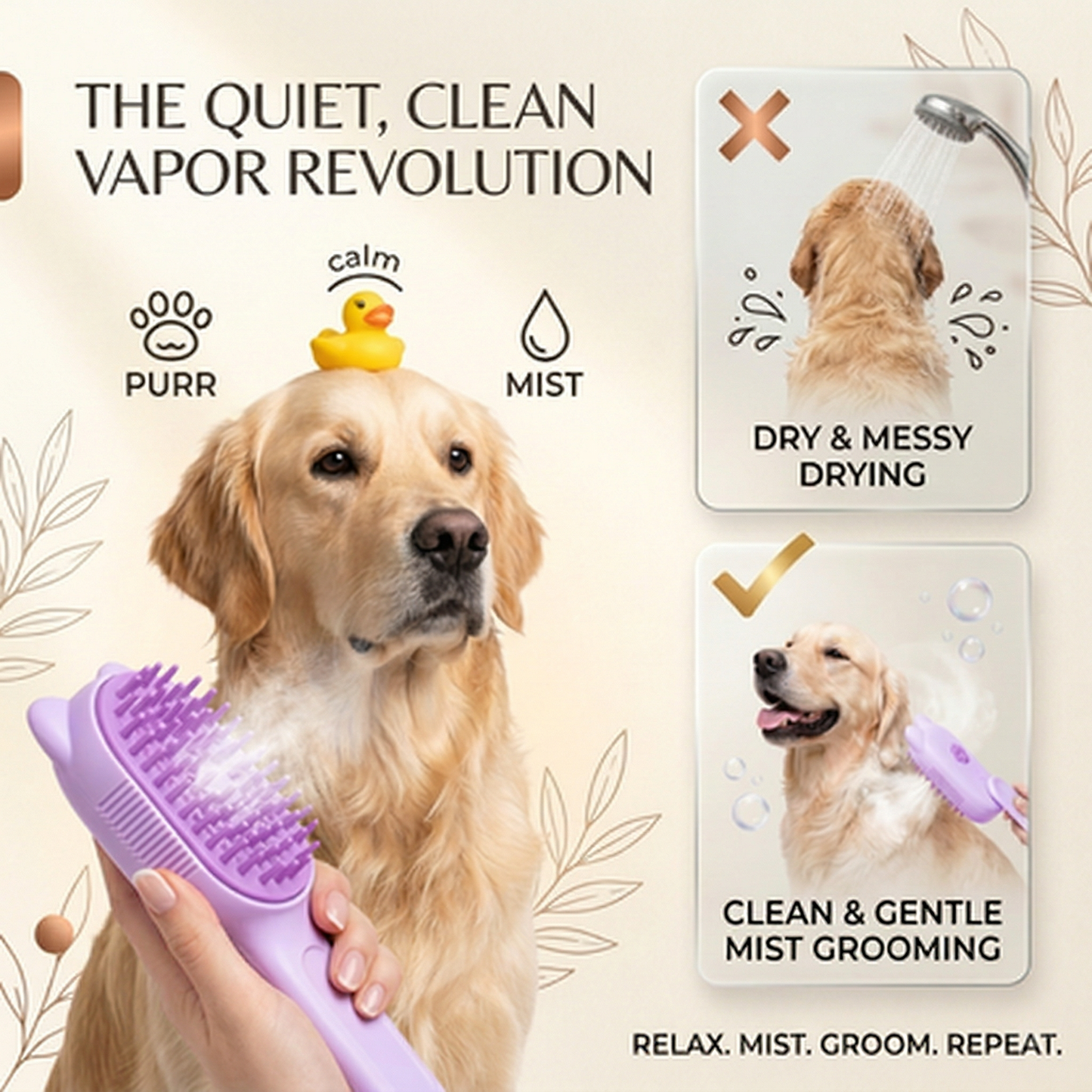 Stop Struggling with Bath Time! 🚿 Get the 2-in-1 Waterless Grooming Secret (49% OFF Ends Tonight!)