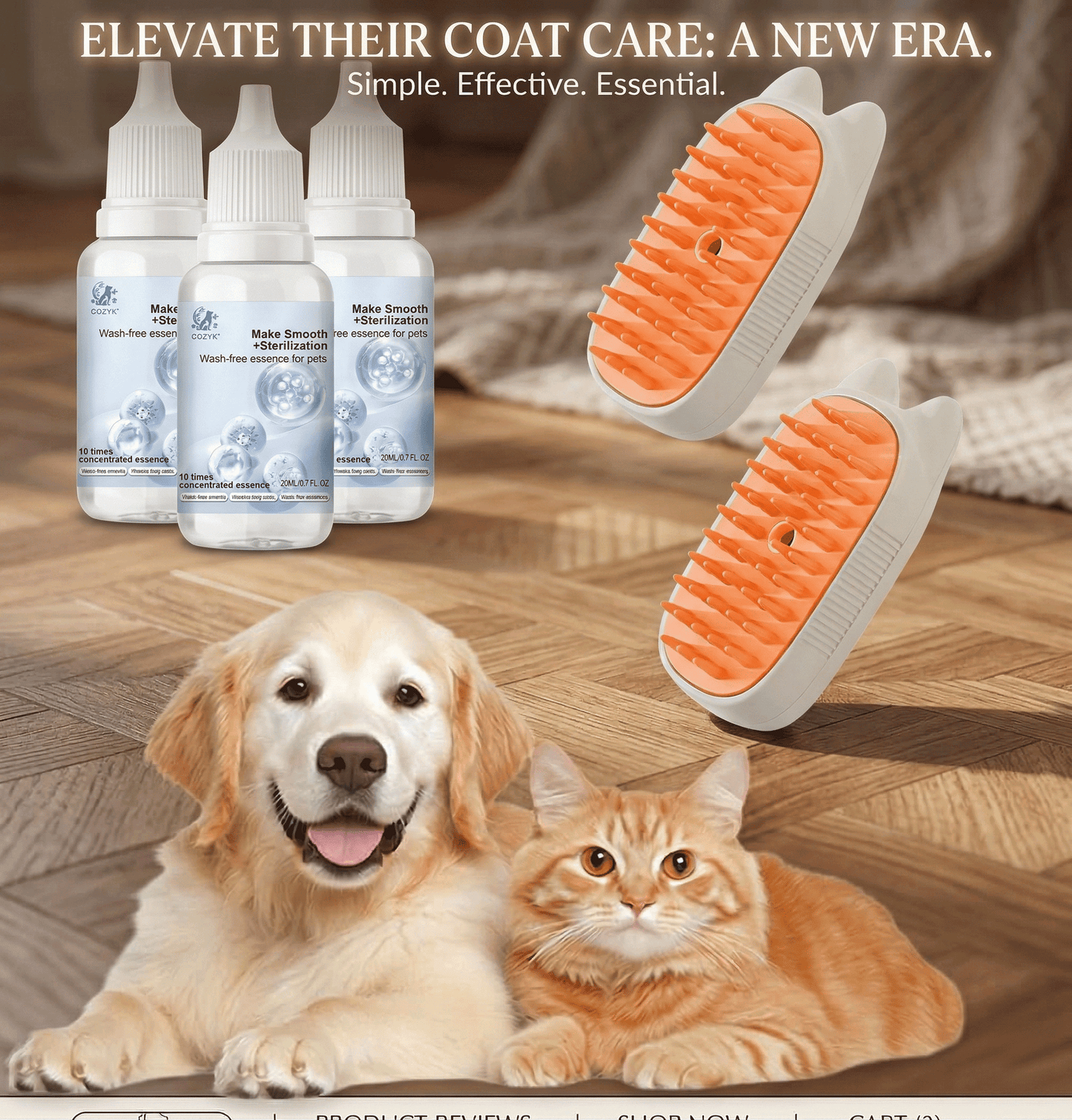Stop Struggling with Bath Time! 🚿 Get the 2-in-1 Waterless Grooming Secret (49% OFF Ends Tonight!)