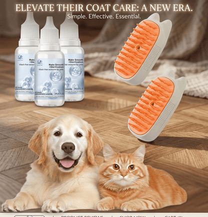 Stop Struggling with Bath Time! 🚿 Get the 2-in-1 Waterless Grooming Secret (49% OFF Ends Tonight!)