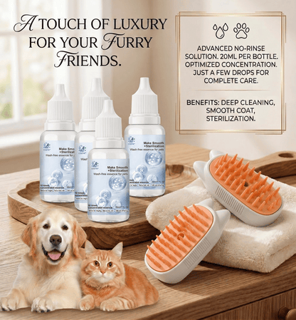 Stop Struggling with Bath Time! 🚿 Get the 2-in-1 Waterless Grooming Secret (49% OFF Ends Tonight!)