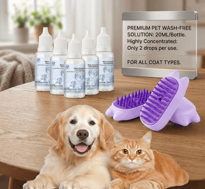 Stop Struggling with Bath Time! 🚿 Get the 2-in-1 Waterless Grooming Secret (49% OFF Ends Tonight!)