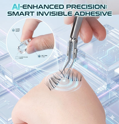 Clear/Dark Waterproof Lash Adhesive | Fast-Drying Eyelash Extension Glue | Professional Beauty Makeup Tool for Strip & Individual Lashes