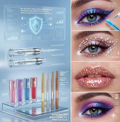 Duo-chrome Polarized Blue Eyeliner Gel - Iridescent Multi-dimensional Shimmer Eyeshadow Pen, Smudge-proof Chameleon Glitter Pigment for Bold Eye Looks