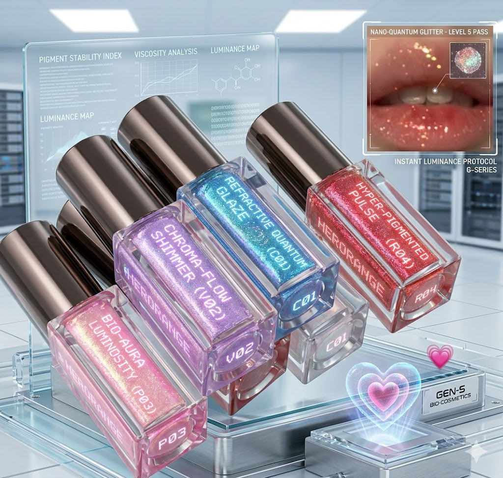 Glossy Pearlescent Lip Glaze - Shimmering Long Lasting Hydrating Lip Gloss, Waterproof & Non-Sticky Liquid Lipstick for Radiant Shine