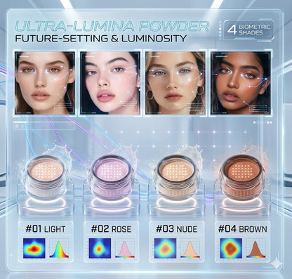 Oil-Control Loose Baking Powder - 12H Long-Wear Matte Finish Makeup, Waterproof & Lightweight Setting Powder in 4 Versatile Shades