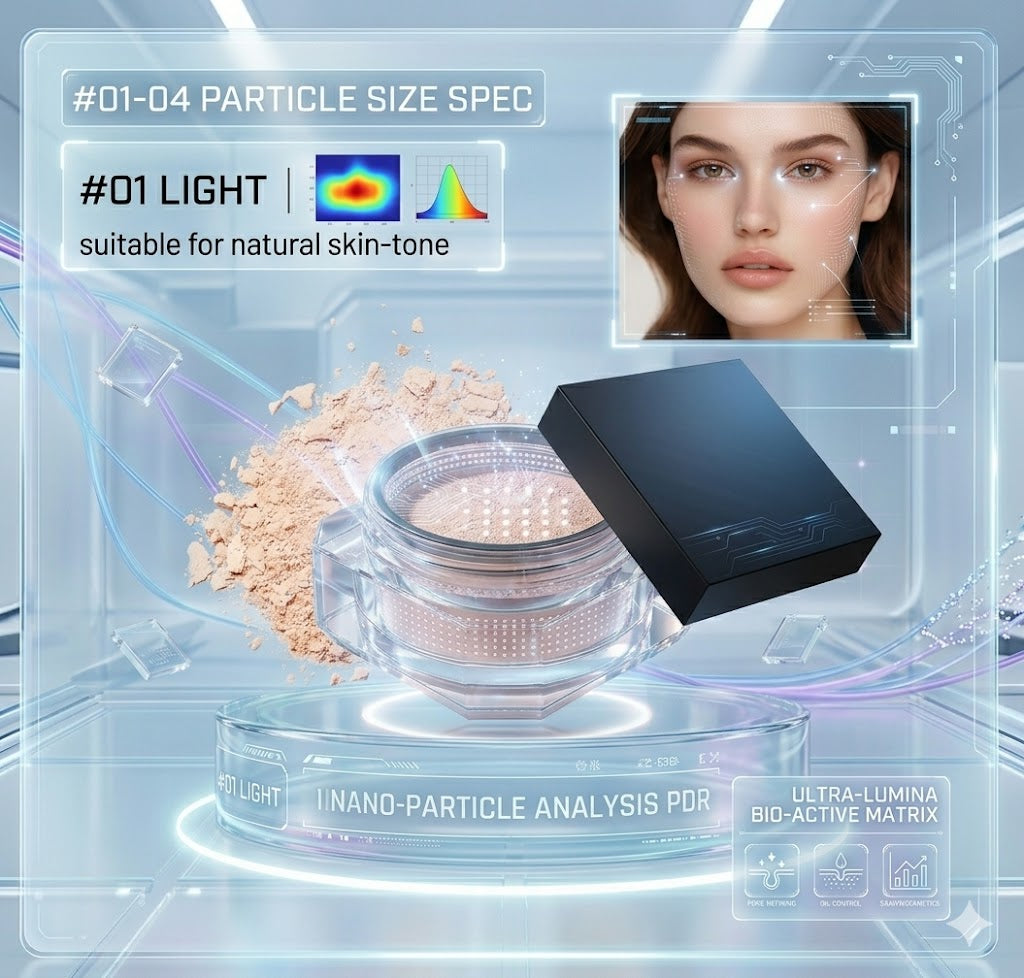 Oil-Control Loose Baking Powder - 12H Long-Wear Matte Finish Makeup, Waterproof & Lightweight Setting Powder in 4 Versatile Shades